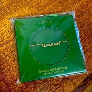 ‘Gratitude’ gold necklace